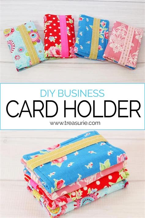 how to make your own business card holder with fabric|diy business card holder template.